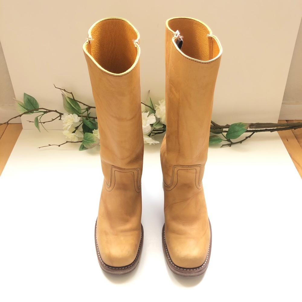 Frye Campus 14L Banana Yellow Boots 9